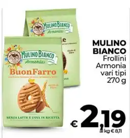 Ipercoop MULINO BIANCO Frollini Armonia offerta