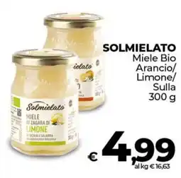 Ipercoop SOLMIELATO Miele Bio Arancio/ Limone/ Sulla offerta