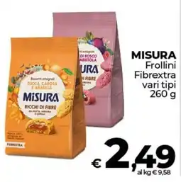 Ipercoop MISURA Frollini Fibrextra offerta