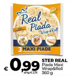 Ipercoop STER REAL Piada Maxi Wrap&Roll offerta