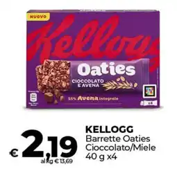Ipercoop KELLOGG Barrette Oaties Cioccolato/Miele offerta