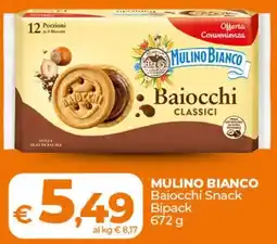 Ipercoop MULINO BIANCO Baiocchi Snack Bipack offerta