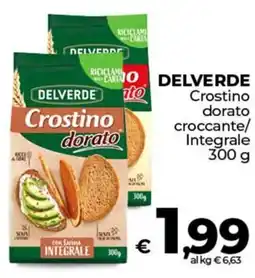 Ipercoop DELVERDE Crostino dorato croccante/ Integrale offerta