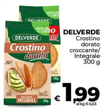Ipercoop DELVERDE Crostino dorato croccante/ Integrale offerta