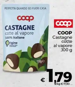 Ipercoop COOP Castagne cotte al vapore offerta