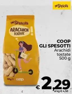 Ipercoop COOP GLI SPESOTTI Arachidi tostate offerta