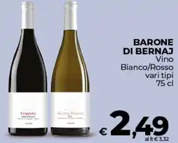 Ipercoop BARONE DI BERNAJ Vino Bianco/Rosso offerta