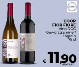Ipercoop COOP FIOR FIORE Vino DOC Gewürztraminer/ Lagrein offerta