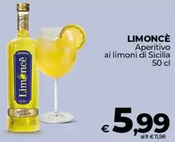 Ipercoop LIMONCÈ Aperitivo ai limoni di Sicilia offerta