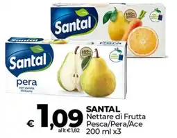 Ipercoop SANTAL Nettare di Frutta Pesca/Pera/Ace offerta