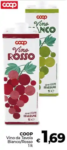 Ipercoop COOP Vino da Tavola Bianco/Rosso offerta