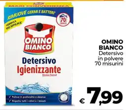 Ipercoop OMINO BIANCO Detersivo in polvere 70 misurini offerta