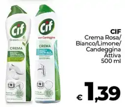 Ipercoop CIF Crema Rosa/ Bianco/Limone/ Candeggina Attiva offerta