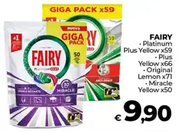 Ipercoop FAIRY Platinum Plus Yellow x59 - Miracle Yellow x50 offerta