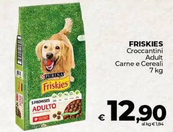 Ipercoop FRISKIES Croccantini Adult Carne e Cereali offerta