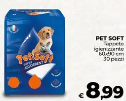 Ipercoop PET SOFT Tappeto igienizzante 60x90 cm 30 pezzi offerta