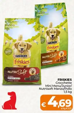 Ipercoop FRISKIES Crocchette Nutrtisoft Manzo offerta
