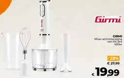 Ipercoop GIRMI Mixer ad Immersione con Kit 3in1 400w offerta