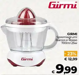 Ipercoop GIRMI Spremiagrumi Bianco e Rosso 25w offerta