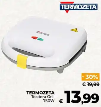 Ipercoop TERMOZETA Tostiera Grill 750W € offerta