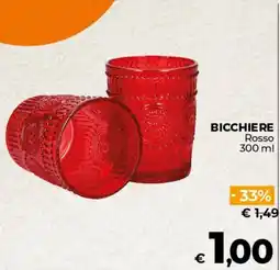 Ipercoop BICCHIERE Rosso offerta