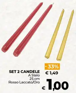 Ipercoop Set 2 candele offerta