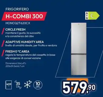 Hoover FRIGORIFERO H-COMBI 300 HONCQ2T620CX