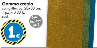 Tedi Gomma crepla offerta