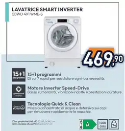 Unieuro SAMSUNG LAVATRICE SMART INVERTER CBWO 49TWME-S offerta
