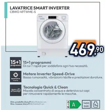 SAMSUNG LAVATRICE SMART INVERTER CBWO 49TWME-S