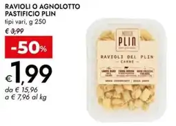 Bennet Ravioli o agnolotto pastificio PLIN offerta