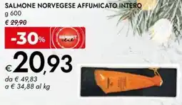 Bennet Salmone norvegese affumicato intero offerta