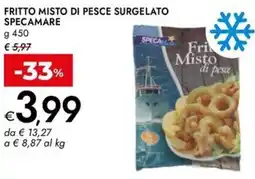 Bennet Fritto misto di pesce surgelato SPECAMARE offerta