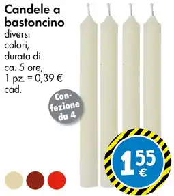 Tedi Candele a bastoncino offerta