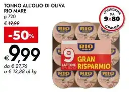 Bennet Tonno all'olio di oliva RIO MARE offerta