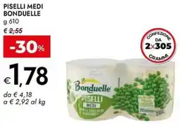 Bennet Piselli medi BONDUELLE offerta