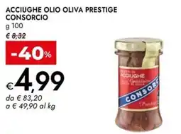 Bennet Acciughe olio oliva prestige CONSORCIO offerta