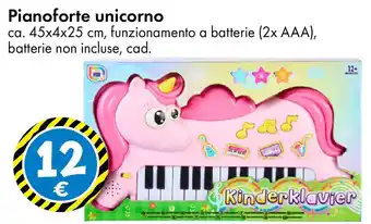 Tedi Pianoforte unicorno offerta