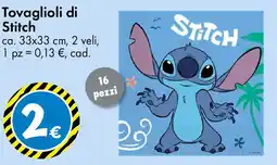 Tedi Tovaglioli di Stitch 16 pezzi offerta