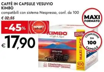 Bennet Caffè in capsule vesuvio KIMBO offerta