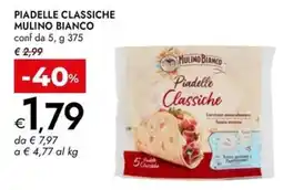 Bennet Piadelle classiche MULINO BIANCO offerta