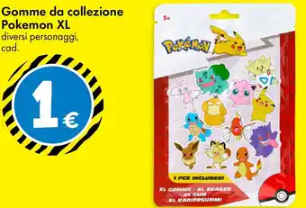 Tedi Gomme da collezione Pokemon XL offerta