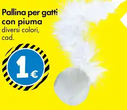 Tedi Pallina per gatti con piuma offerta