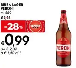 Bennet Birra lager PERONI offerta