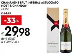 Bennet Champagne brut impérial astucciato MOËT & CHANDON offerta