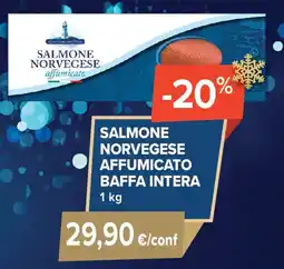 Sapore di Mare Salmone norvegese affumicato baffa intera offerta