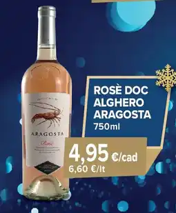 Sapore di Mare Rosè doc alghero ARAGOSTA offerta