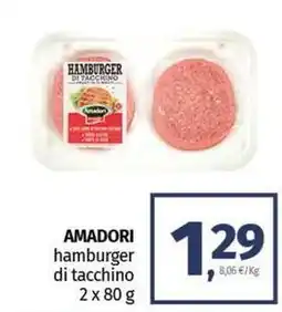 Pam AMADORI hamburger di tacchino offerta