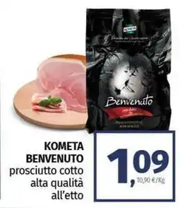 Pam KOMETA BENVENUTO prosciutto cotto alta qualità offerta