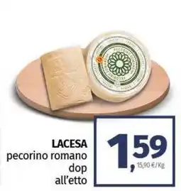 Pam LACESA pecorino romano dop offerta